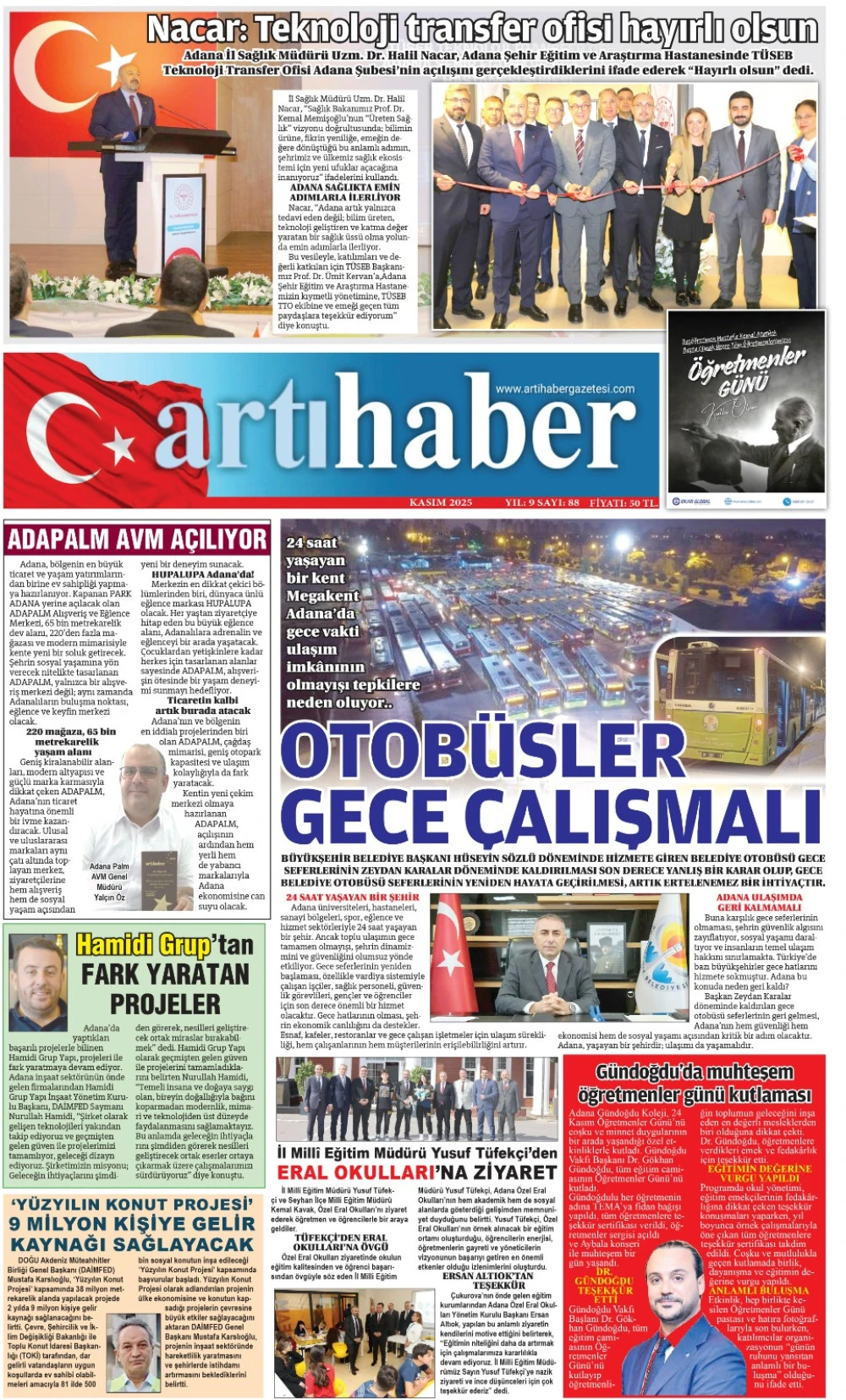 ARTI HABER GAZETESİ 88. SAYI