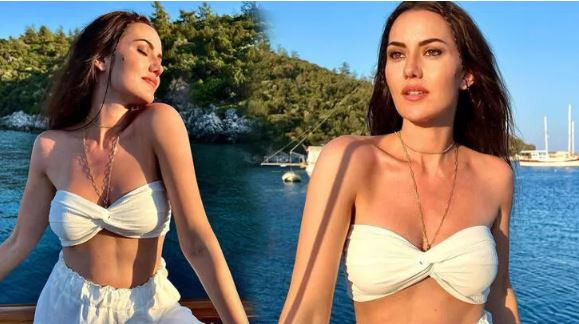 Fahriye Evcen hamilelik pozlarıyla hayran bıraktı