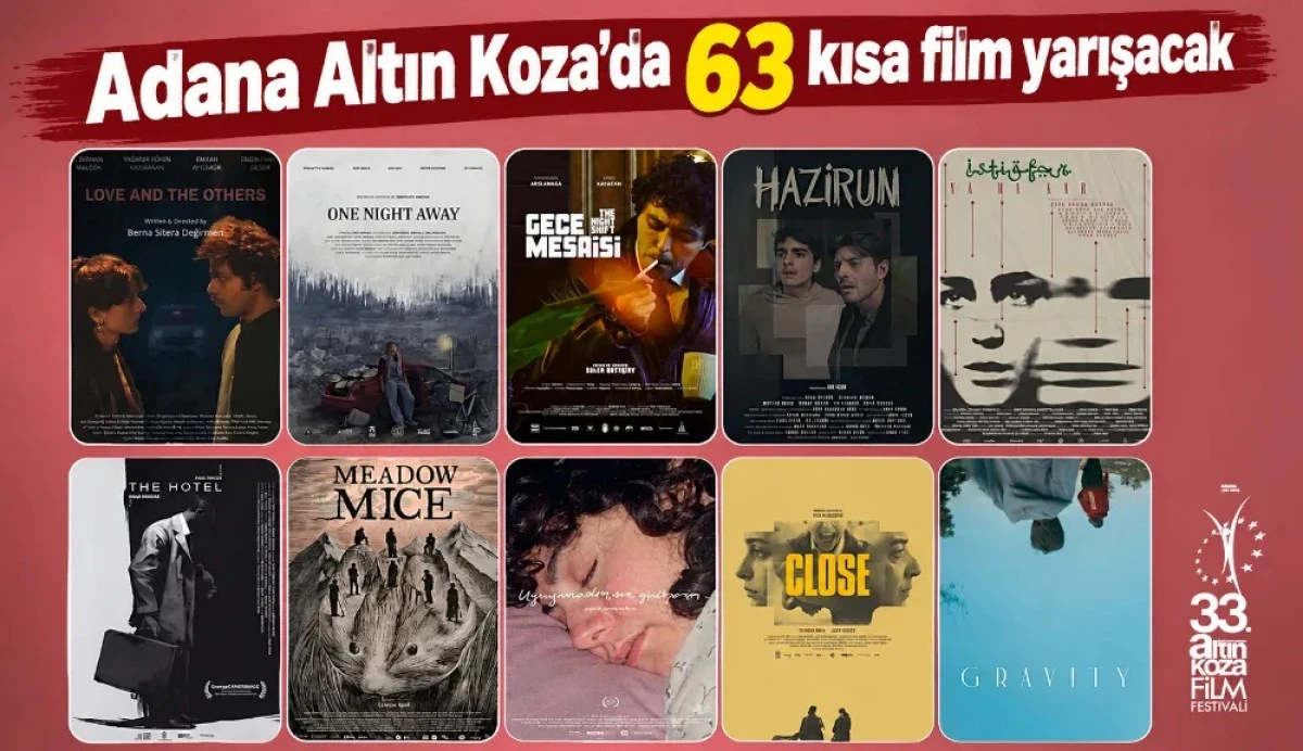 Adana Altın Koza&rsquo;da 63 kısa film yarışacak