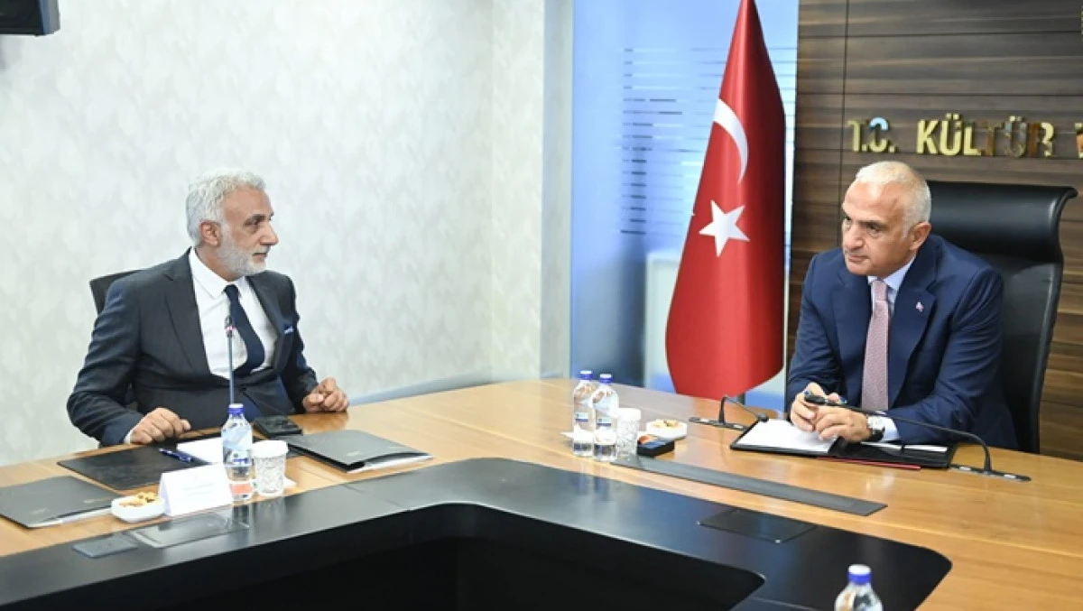 RATEM Heyetinden K&uuml;lt&uuml;r ve Turizm Bakanı Mehmet Nuri Ersoy&rsquo;a Ziyaret