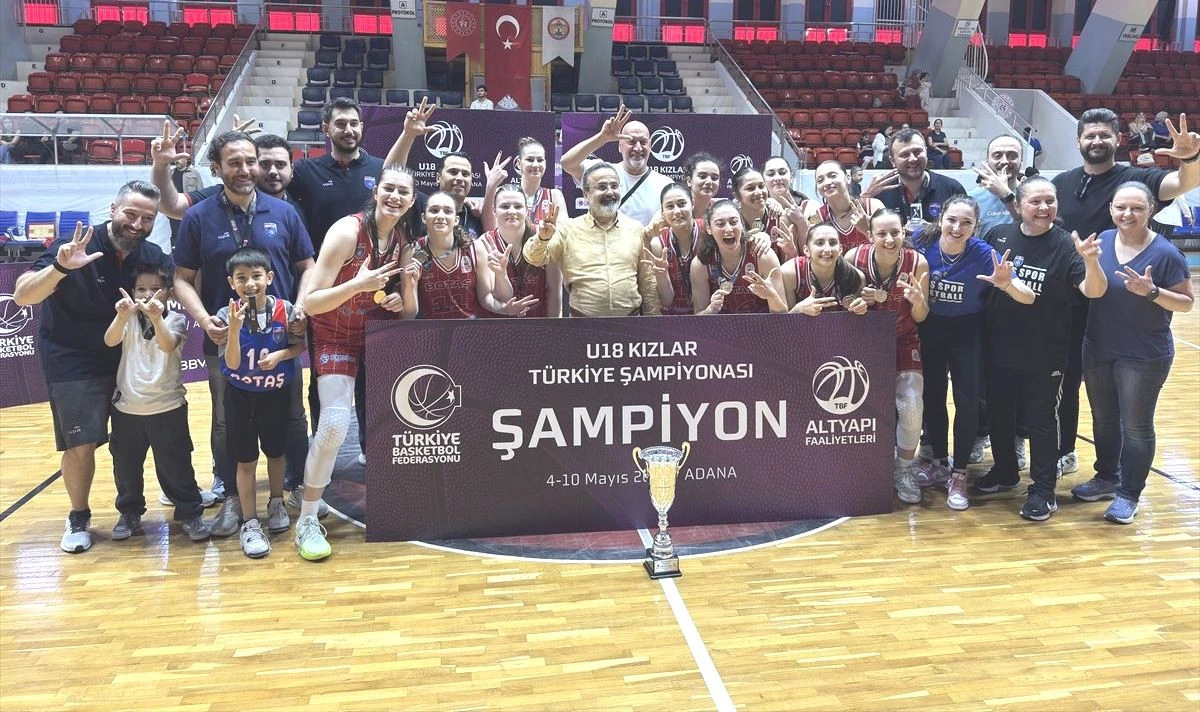 U18 Kızlar Basketbolda  Botaş 3.kez namağlup şampiyon:87-55